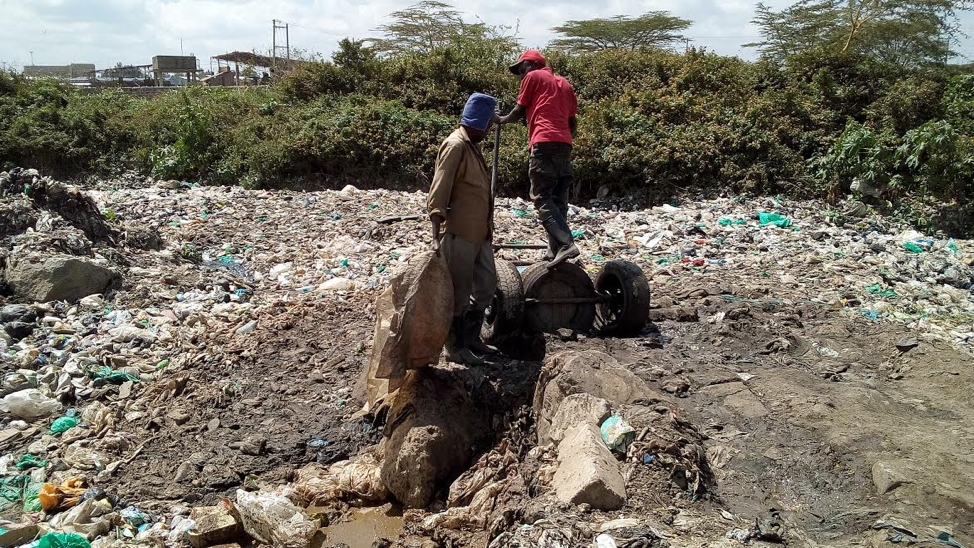 Trash haulers in Nairobi
