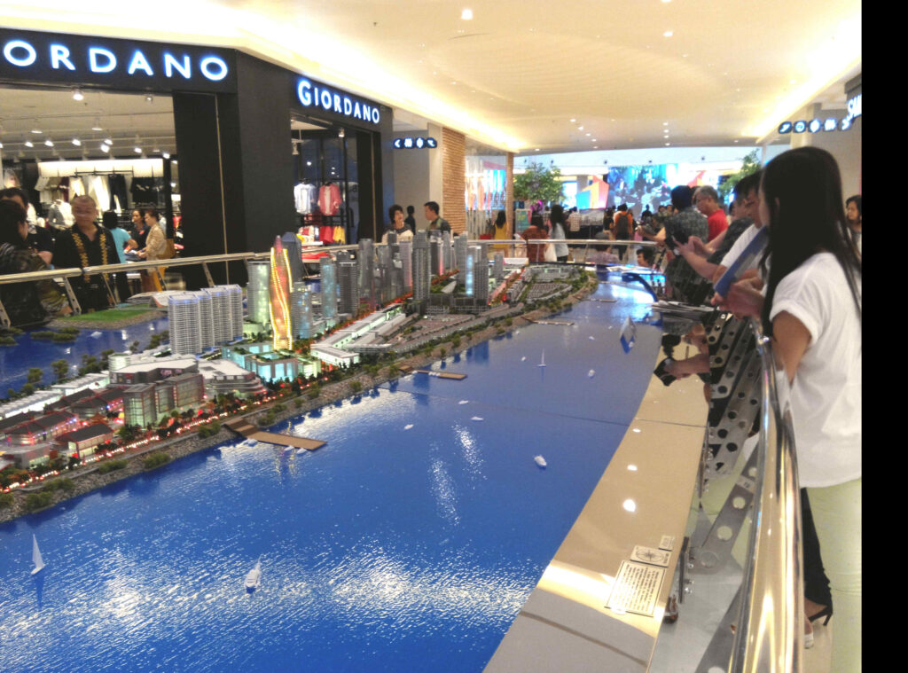 Housing model in Jakarta mall